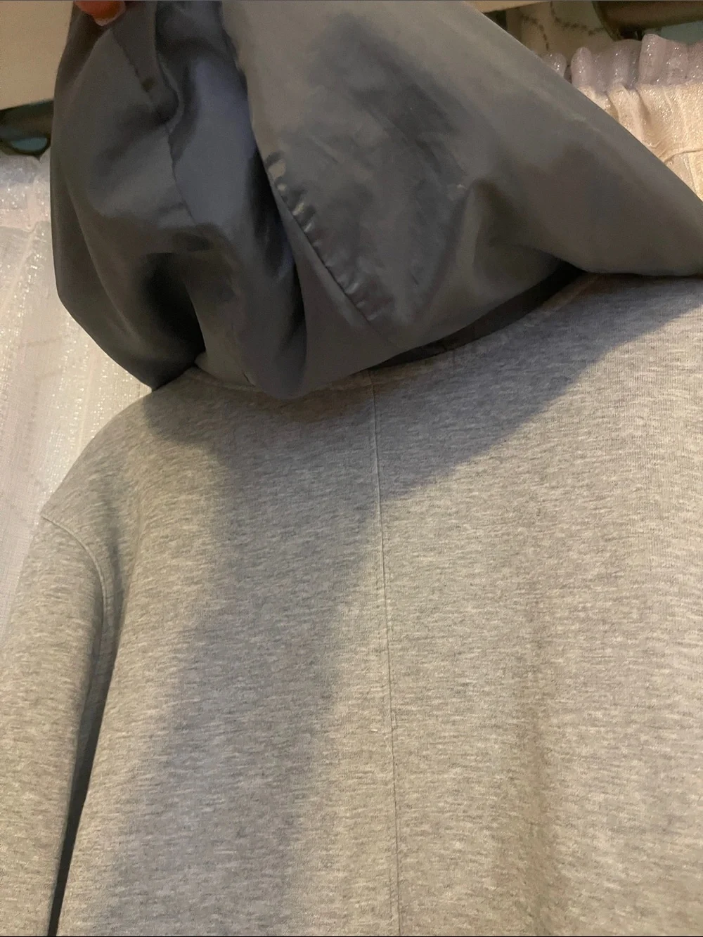 Women’s Nike Tech Fleece Light Gray Zip-Up Hooded Jacket